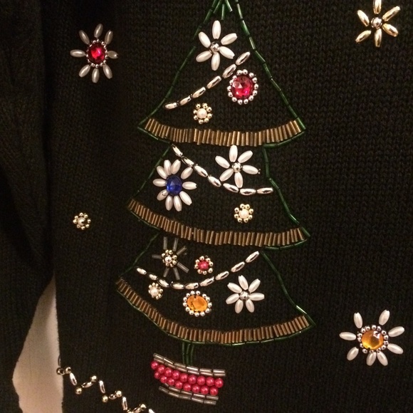 Christmas Sweater Pullover Sz M Carolyn Taylor - Picture 6 of 7